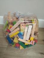 Houten bouwblokken / speelblokken / soort kapla, Kinderen en Baby's, Speelgoed | Houten speelgoed, Ophalen, Zo goed als nieuw