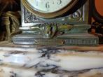 Antiek haardstel, klok + 2 vazen, Antiek en Kunst, Antiek | Klokken, Ophalen