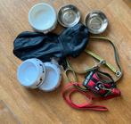 Puppy pakket, bandje, bakjes, tuigje en lijnen, Dieren en Toebehoren, Ophalen of Verzenden, Zo goed als nieuw
