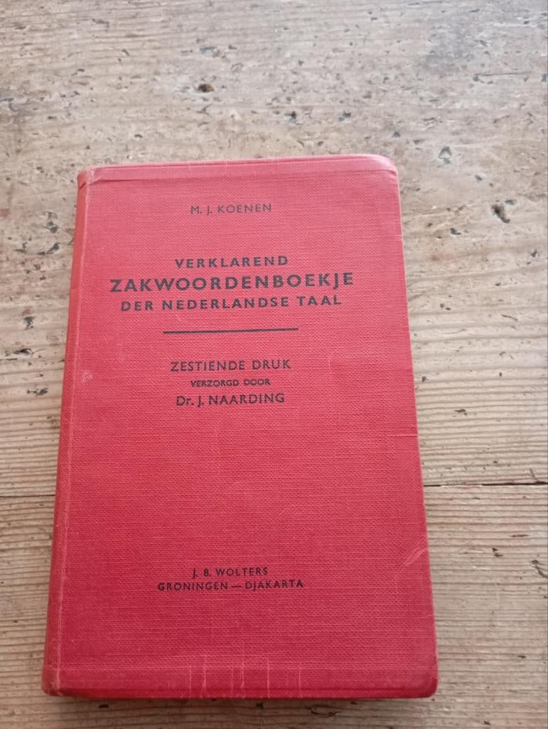 Vintage Zakwoordenboek Koenen Wolters, Ophalen of Verzenden, Gelezen, Koenen of Wolters, Nederlands