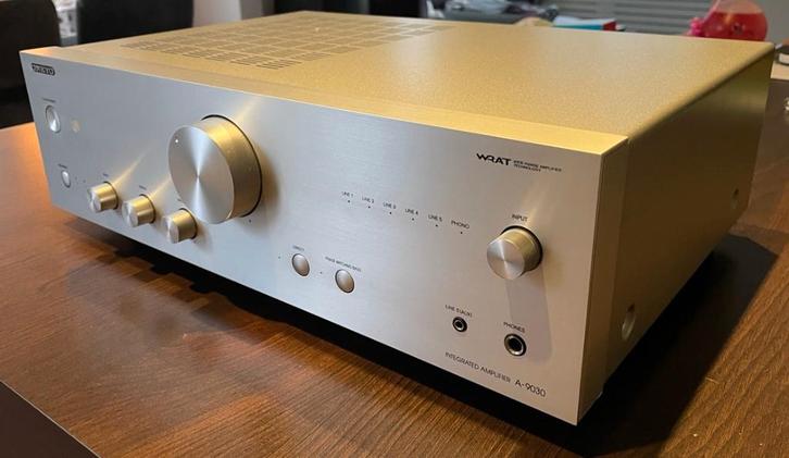 Onkyo A-9030 - Stereo versterker - Zilver - 65 Watt, Audio, Tv en Foto, Versterkers en Receivers, Zo goed als nieuw, Stereo, 60 tot 120 watt