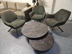 3 kuipstoelen met 2 salontafels., Huis en Inrichting, Ophalen of Verzenden, Nvt, Nvt, Nvt.