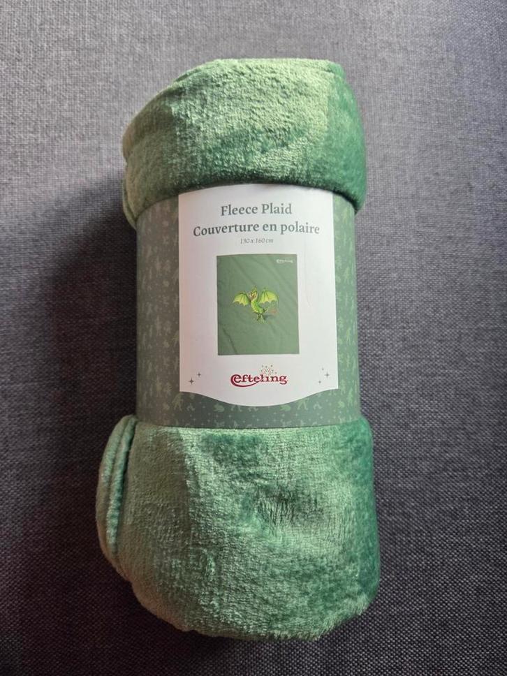 Efteling Draak Plaid - Groen, Verzamelen, Efteling, Nieuw, Ophalen of Verzenden