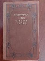 Eerste druk: Selections from Russian prose, Antiek en Kunst, Antiek | Boeken en Bijbels, Ophalen of Verzenden, Dr. Angelo S. Rappoport