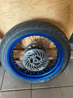 Derbi drd racing blauwe wielen achtervelg zit een deukje in, Gebruikt, Derbi, DERBI, Overige typen