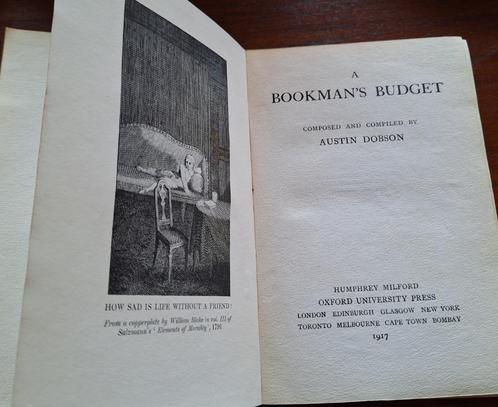 A Bookman's Budget Austin Dobson, Boeken, Taal | Engels, Gelezen, Non-fictie, Ophalen of Verzenden