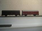 2 stuks goederenwagons van Marklin, Wisselstroom, Gebruikt, Wagon, Ophalen of Verzenden