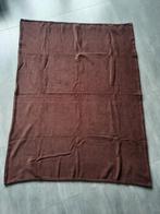 Bruine fleece deken, Ophalen of Verzenden