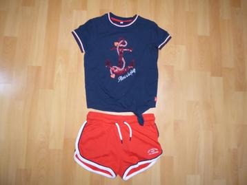 Leuke set (short/t-shirt) van WE Fashion, maat 146/152 NIEUW beschikbaar voor biedingen