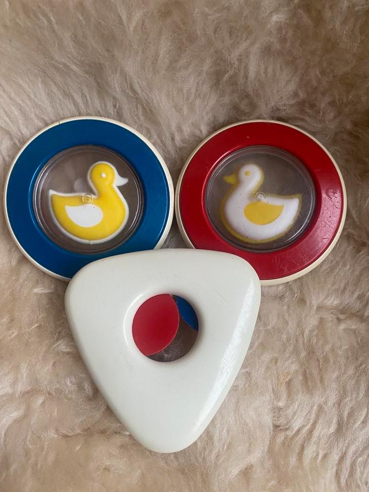 Vintage baby speelgoed, rammelaar ‘70, Verzamelen, Speelgoed, Zo goed als nieuw, Ophalen of Verzenden