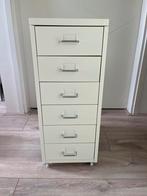 Ladeblok op wielen / wit / ikea, Huis en Inrichting, Ophalen, Minder dan 50 cm, Zo goed als nieuw, Minder dan 100 cm