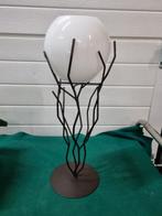 -	Waxcinehouder metaal met glazen bol, Huis en Inrichting, Woonaccessoires | Overige, Ophalen of Verzenden, 'T Olde Gre-j, Info@toldegrej.nl