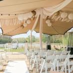 Witte weddingchairs / luxe klapstoelen te huur, Ophalen of Verzenden, Zo goed als nieuw, Overige