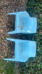 Blauwe tuinstoelen, Tuin en Terras, Tuinstoelen, Ophalen, Gebruikt, Kunststof