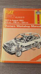 Werkplaats boek Fiat Uno, Ophalen of Verzenden