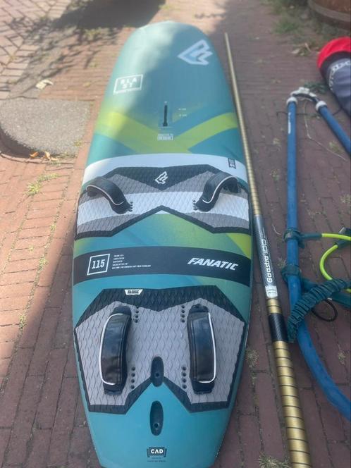 Windsurfset compleet, Watersport en Boten, Windsurfen, Zo goed als nieuw, Plank, Minder dan 250 cm, Met vin(nen), Ophalen