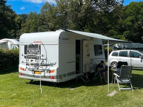 Dethleffs C’Go 430QS 2016 met Voortent Airco Luifel Mover, Caravans en Kamperen, Caravans, Particulier, tot en met 4, 1000 - 1250 kg