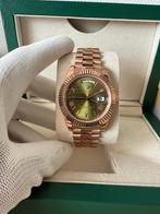 Rolex Daydate Green Dial Rose Gold 40MM, Sieraden, Tassen en Uiterlijk, Horloges | Heren, Rolex, Polshorloge, Ophalen of Verzenden