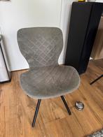Lichtgrijze Eetkamerstoelen - Set van 4, Huis en Inrichting, Stoelen, Ophalen, Gebruikt, Vier, Metaal