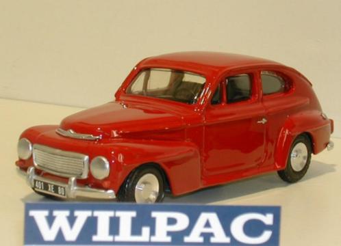 Volvo PV544 . Katterug rood witmetaal 1:22½ v. Bumper A'dam, Hobby en Vrije tijd, Modelauto's | Overige schalen, Nieuw, Auto, Ophalen of Verzenden