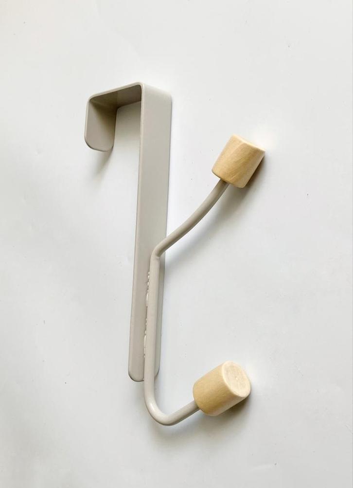 Deurhaak met houten noppen (H17,5 x B2 cm), Huis en Inrichting, Woonaccessoires | Kapstokken, Zo goed als nieuw, Overige typen