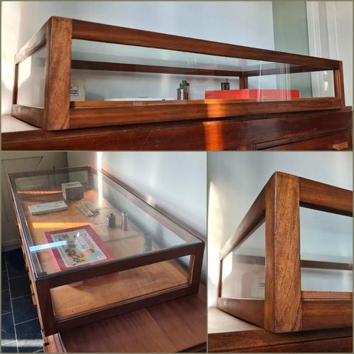 Oude winkelkast, Toonbankvitrine, vitrine, display kast., Huis en Inrichting, Kasten | Vitrinekasten, Gebruikt, Minder dan 100 cm