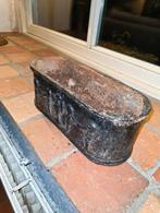 Oude Bloembak van Metaal, Tuin en Terras, Bloembakken en Plantenbakken, Tuin, Gebruikt, Minder dan 30 cm, Minder dan 60 cm