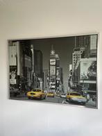 IKEA canvas schilderij New York taxi inclusief metalen lijst, Schilderij, 125 cm of meer, Zo goed als nieuw, Ophalen