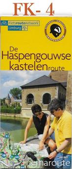 FK-4 Fietskaart plattegrond De Haspengouwse Kastelen Route, Ophalen of Verzenden, 1800 tot 2000, Nederland, Landkaart