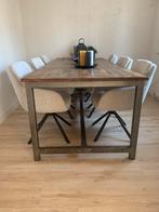 Teakhouten eetafel 240 bij 100 (zonder stoelen), Huis en Inrichting, Tafels | Eettafels, Ophalen, Gebruikt, Teakhout, 200 cm of meer