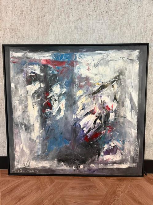 Charlotte Molenkamp - Groot Abstract Schilderij 'Atelier' 16, Antiek en Kunst, Kunst | Schilderijen | Abstract, Ophalen