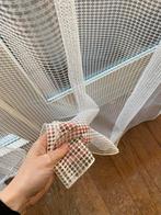 Vitrage gordijnen, 3 stukken, 2.36m hoog, Ophalen, Gebruikt, 200 cm of meer, Wit