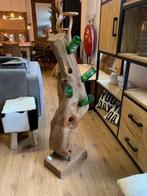 Wijnrek uit wortel Teakboom, voor bier / wijn 100h van 125,-, 5 tot 15 flessen, Nieuw, Ophalen of Verzenden, 75 cm of meer