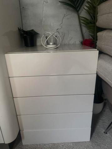 Ladekastje, nachtkastje, hoogglans, ZO GOED ALS NIEUW