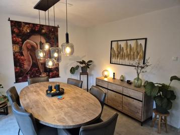 ✅Ovale eettafel Savio in de maat 220x120 cm ZGAN beschikbaar voor biedingen