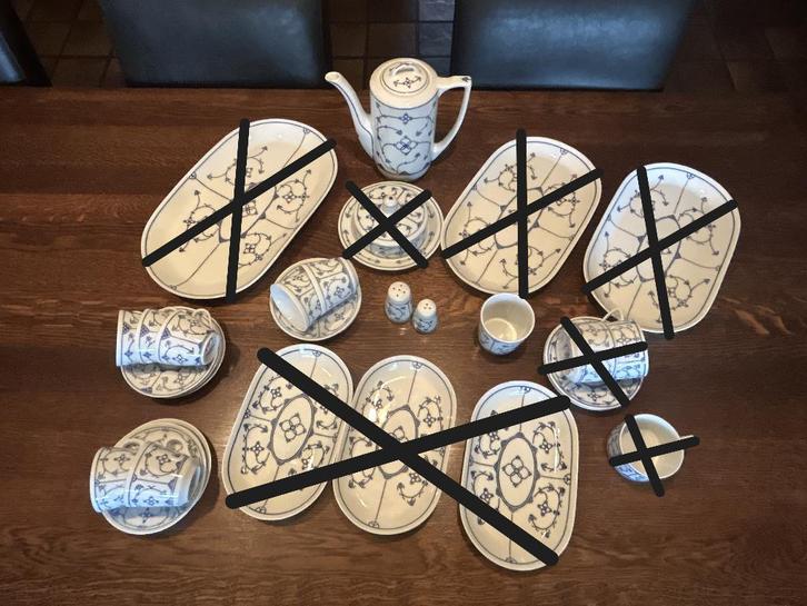 Servies (12 delig) Blau Saks/Kahla, Huis en Inrichting, Keuken | Servies, Gebruikt, Overige typen, Overige stijlen, Overige materialen