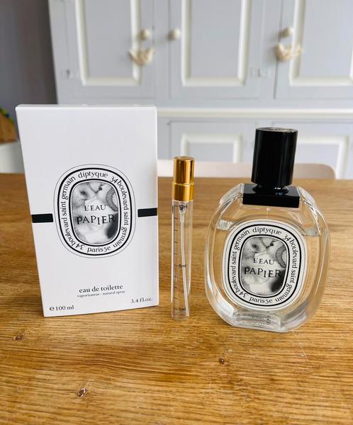 Niche parfum Diptyque L’eau papier decant 10 ml in glas, Sieraden, Tassen en Uiterlijk, Uiterlijk | Parfum, Nieuw, Ophalen of Verzenden