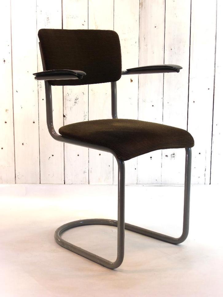 1017 van Toon De Wit voor Gebr. De Wit, Huis en Inrichting, Stoelen, Gebruikt, Vijf, Zes of meer stoelen, Kunststof, Metaal, Stof