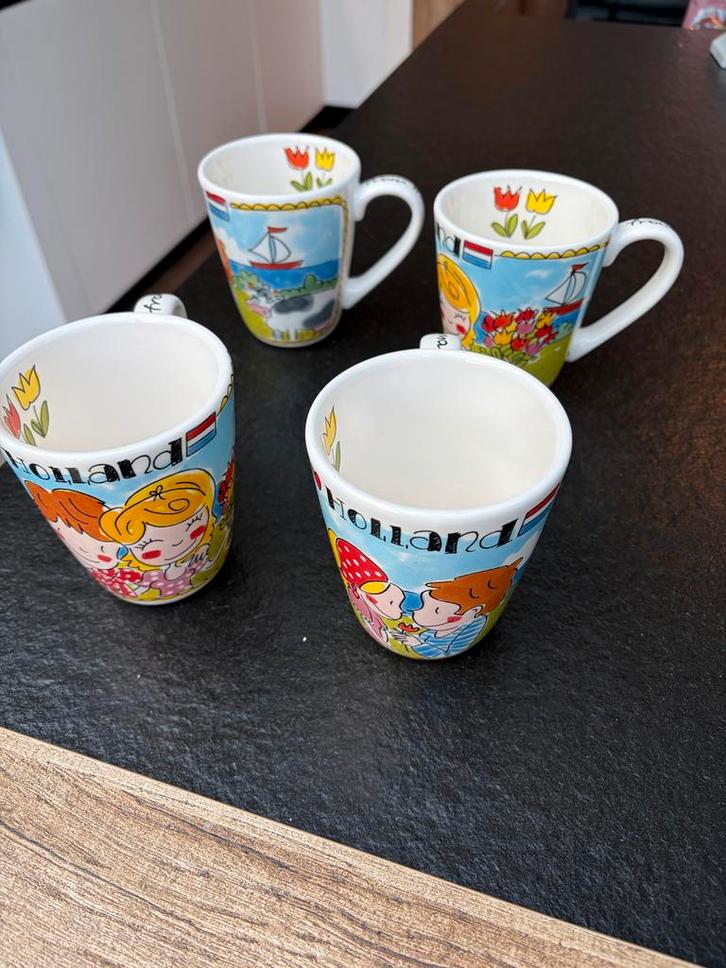 Blond Amsterdam mokken - Set van 4, Huis en Inrichting, Keuken | Servies, Zo goed als nieuw, Kop(pen) en/of Schotel(s), Blond Amsterdam