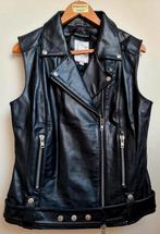 Enso Art design biker gilet mode gilet vest prachtig leer L , Ophalen, Zwart, Maat 42/44 (L), Zo goed als nieuw