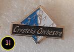 Crystelia Orchestra Pin, Verzamelen, Verzenden, Gebruikt