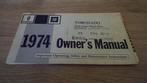 1974 Oldsmobile Toronado. First edition Owner's Manual., Auto diversen, Ophalen of Verzenden