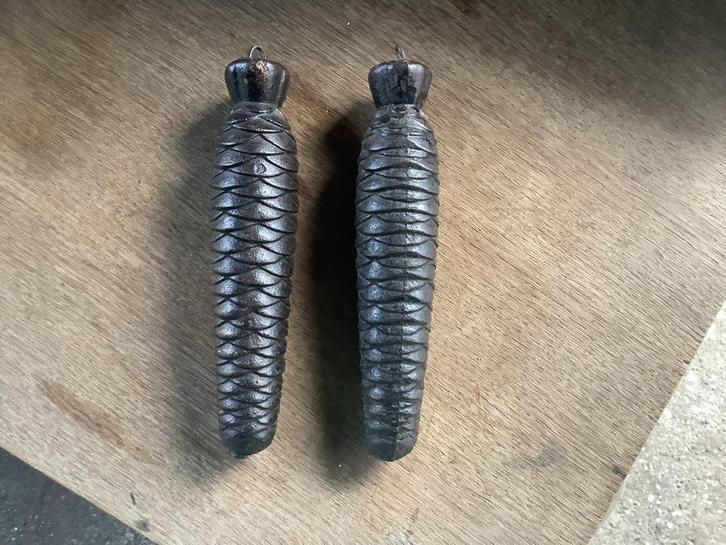 Antieke Koekoeksklok Gewichten - Set van Twee, Antiek en Kunst, Antiek | Klokken, Ophalen of Verzenden