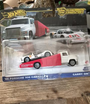 hot wheels team transport premium '66 porsche 906 carrera 6 beschikbaar voor biedingen