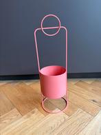 Roze metalen plantenstandaard - Modern design, Tuin en Terras, Rond, Binnen, Ophalen of Verzenden, Zo goed als nieuw