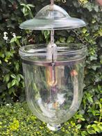 Sfeervolle glazen eierlamp voor boven (keuken) tafel, 50 tot 75 cm, Ophalen of Verzenden, Glas, Landelijk
