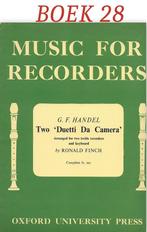 Bladmuziek boek28 Two duetti da Camera Handel blokfluitduo, Muziek en Instrumenten, Bladmuziek, Ophalen of Verzenden, Gebruikt