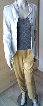 YAYA mostertgele viscose wijde broek maat 40, Kleding | Dames, Maat 38/40 (M), Overige kleuren, Verzenden, Yaya