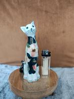 Bloemig kattenbeeldje, Ophalen of Verzenden, Zo goed als nieuw, Dier