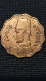 10 Milliemes 1943 Egypte, munt Farouk., Postzegels en Munten, Munten | Afrika, Egypte, Ophalen of Verzenden, Losse munt